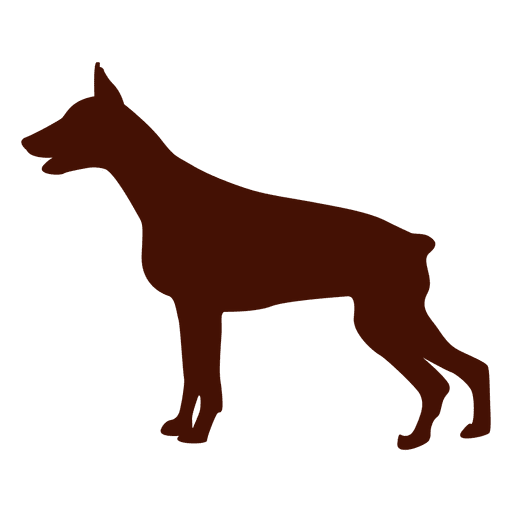 Dog silhouette PNG Design