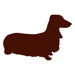 Silueta del perro dachshund Diseño PNG