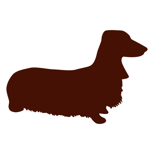Silueta del perro dachshund Diseño PNG