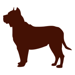 Pitbull dog silhouette PNG Design Transparent PNG