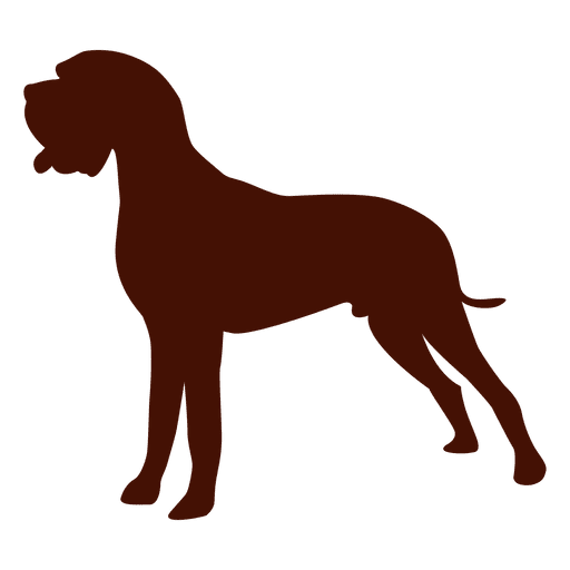 Dog standing silhouette PNG Design