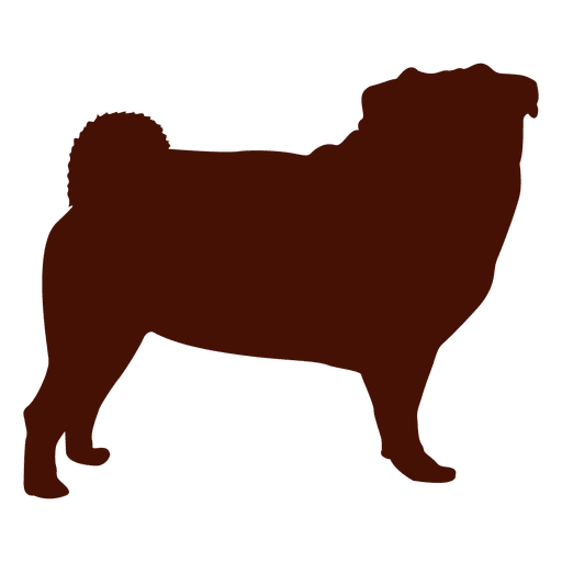 Download Dog Pug Silhouette Transparent Png Svg Vector File