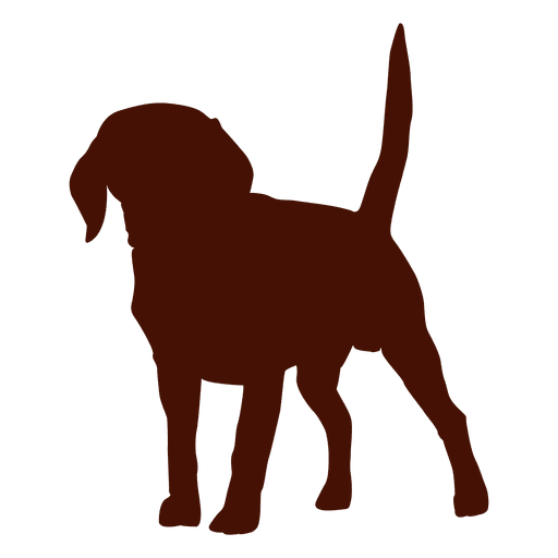 Puppy dog silhouette PNG Design
