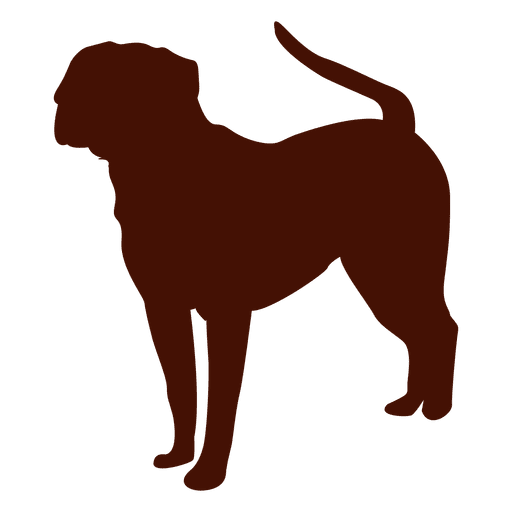 Looking Dog silhouette PNG Design