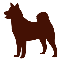 Cachorro com silhueta de cachorro Desenho PNG
