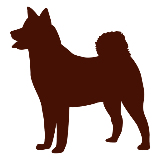 Cachorro com silhueta de cachorro