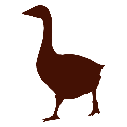 Duck walking silhouette PNG Design