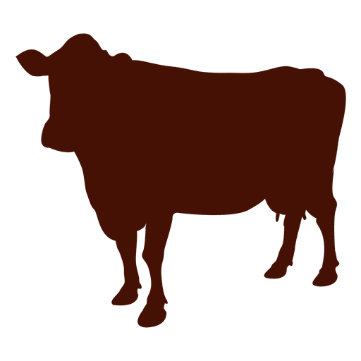 Farm cow silhouette PNG Design