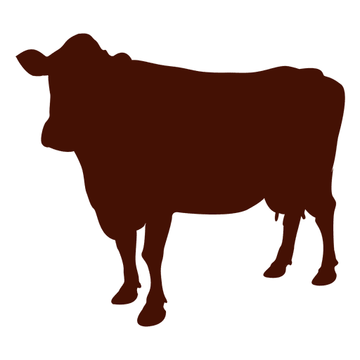 Silhueta de vaca de fazenda Desenho PNG