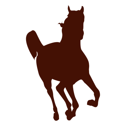 Silhueta de cavalo de fazenda Desenho PNG