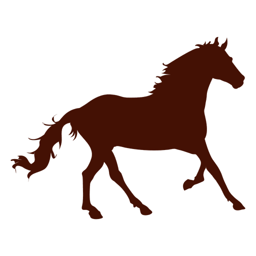 Design PNG E SVG De Frente Cavalo Fazenda Correndo Silhueta Para