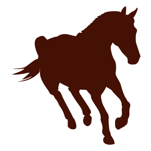 Cavalo de silhueta de fazenda