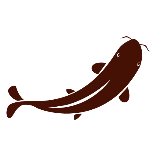 Koi fish silhouette PNG Design