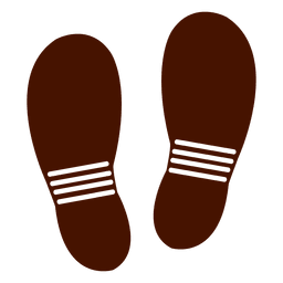 Flip flops footprints PNG Design