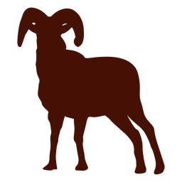 Goat silhouette PNG Design