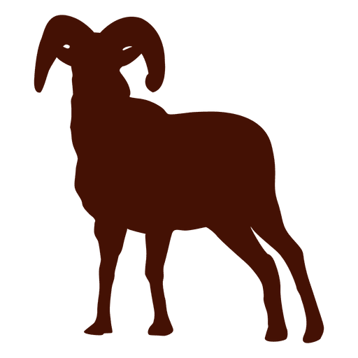 Goat silhouette PNG Design