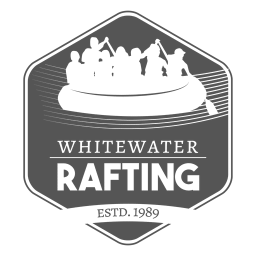Etiqueta Family Rafting Desenho PNG