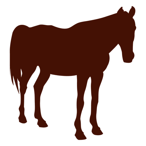 Horse farm silhouette