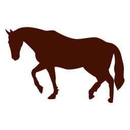 Horse trot silhouette PNG Design