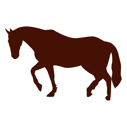 Silhueta de trote de cavalo Desenho PNG