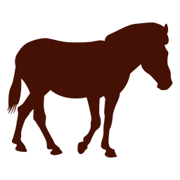 Horse standing farm silhouette PNG Design