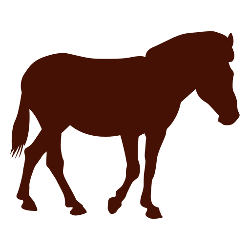 Pferd stehendes Bauernhofschattenbild PNG-Design