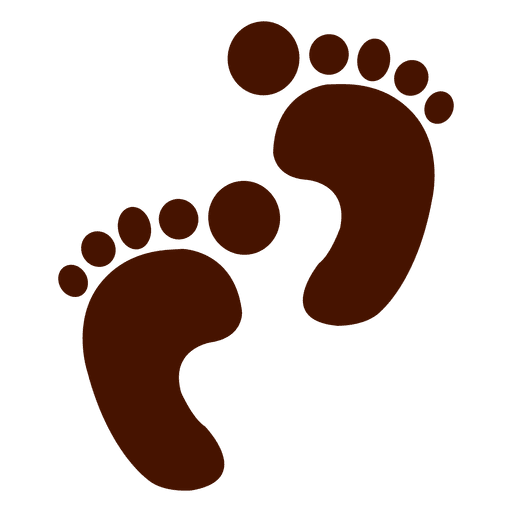 Human footprints PNG Design