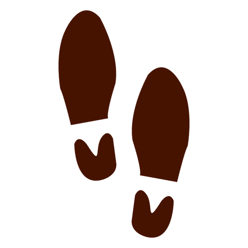 Human Shoes Footprints PNG Design