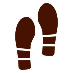Formale Schuhe Fußabdrücke Silhouette PNG-Design