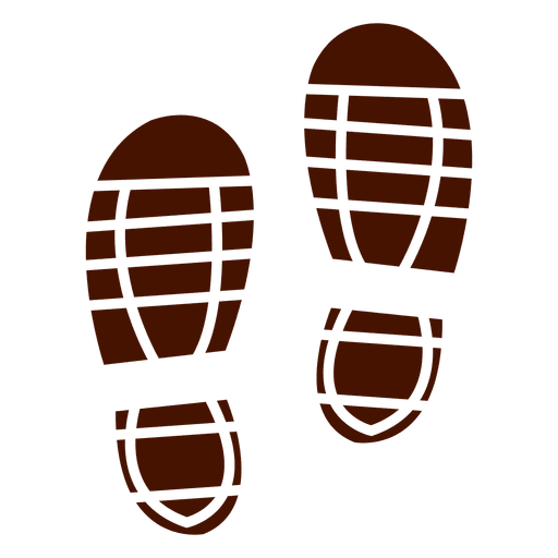 Human trainers footprints PNG Design