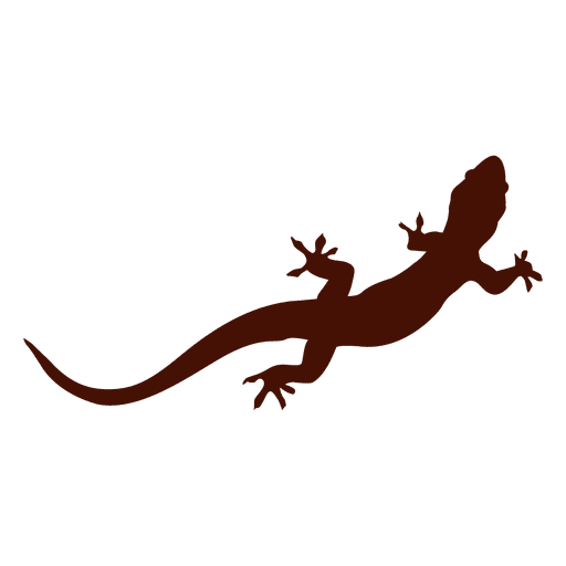 Silhueta de iguana de estimação Desenho PNG