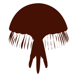 Sea Jellyfish silhouette PNG Design