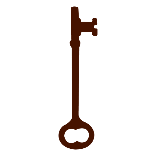 Key silhouette antique old PNG Design