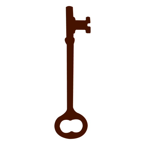 Llave silueta antigüedad viejo Diseño PNG