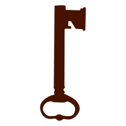 Key silhouette antique rare PNG Design