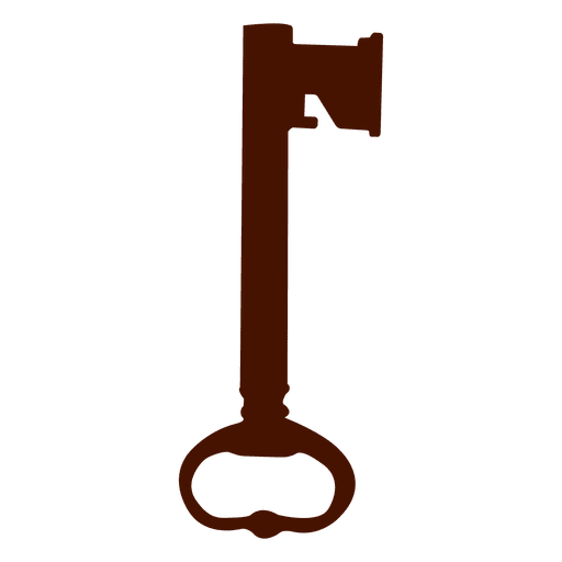 Key silhouette antique rare PNG Design