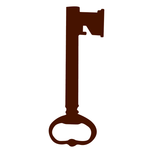 Schlüsselsilhouette antik selten PNG-Design