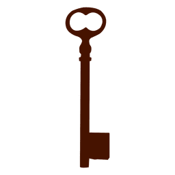 Llave silueta antigua vintage Diseño PNG
