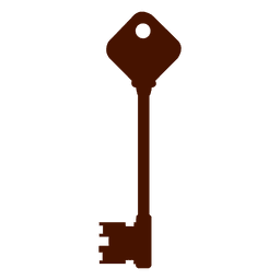 Silhueta chave clássica Desenho PNG