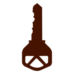 Key silhouette door PNG Design