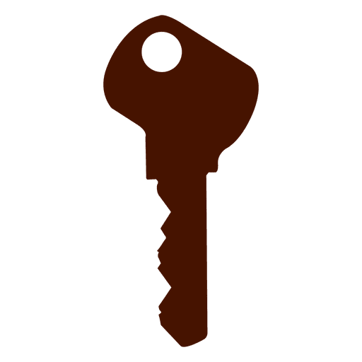 Schlüsselsilhouette modern PNG-Design