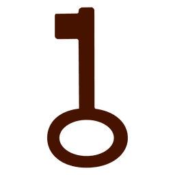Clave silueta viejo Diseño PNG