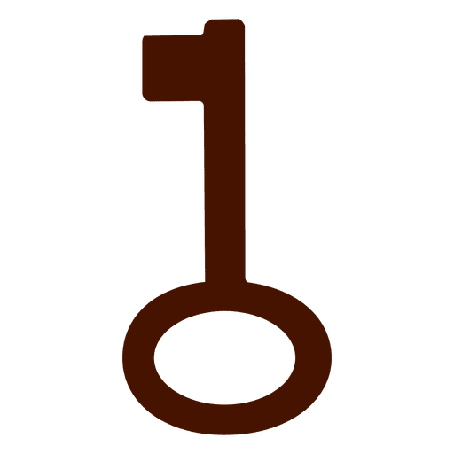 Schlüsselsilhouette alt PNG-Design