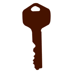 Key silhouette open PNG Design