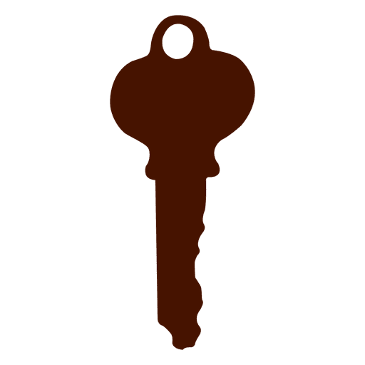 Key silhouette rounded PNG Design