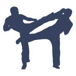 Kickboxing boxing fight silhouette PNG Design