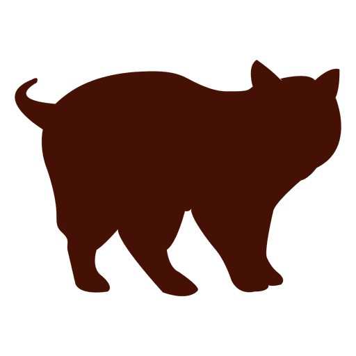Silhueta de gatinho Desenho PNG