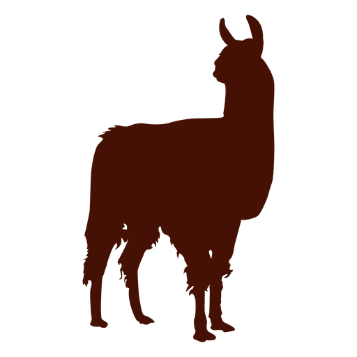 Silueta de llama Diseño PNG