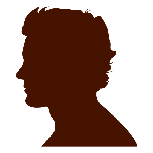 Man profile silhouette