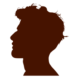 Perfil de hombre silueta actitud Diseño PNG